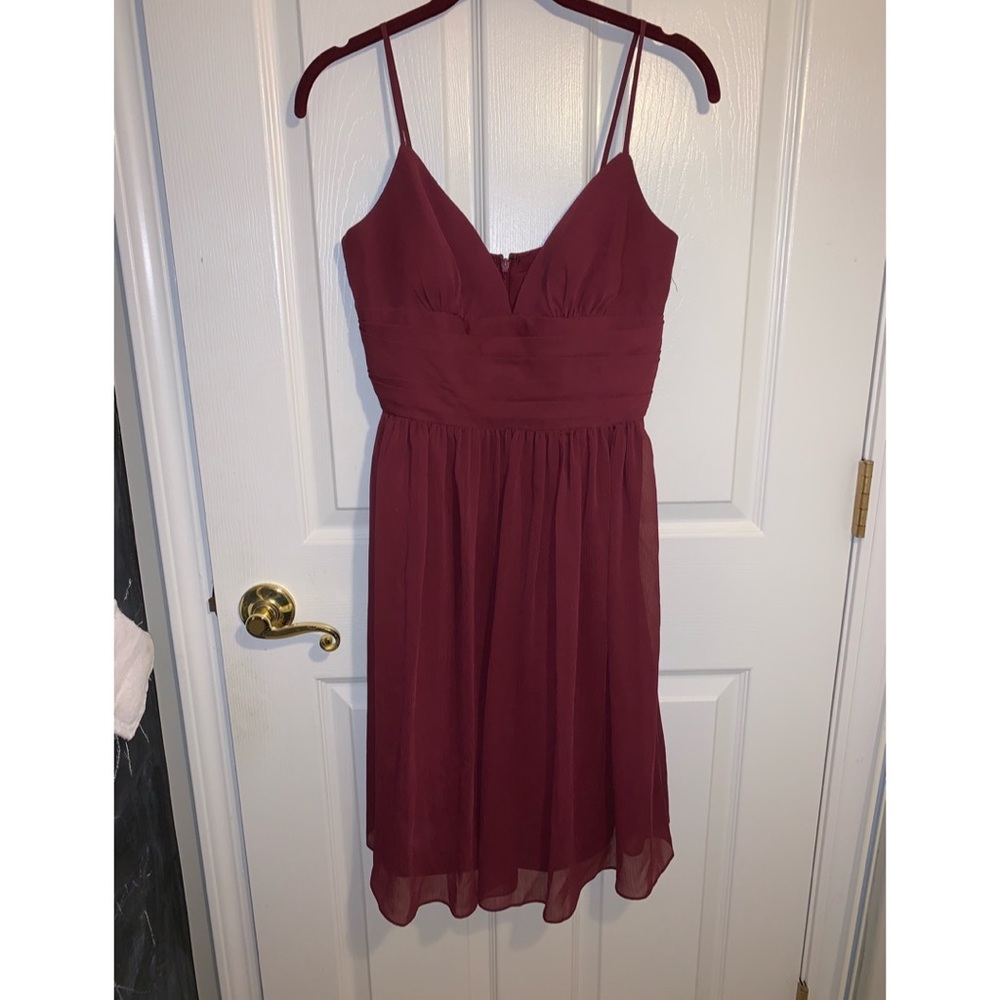 David’s Bridal Wine Dress Sz 4